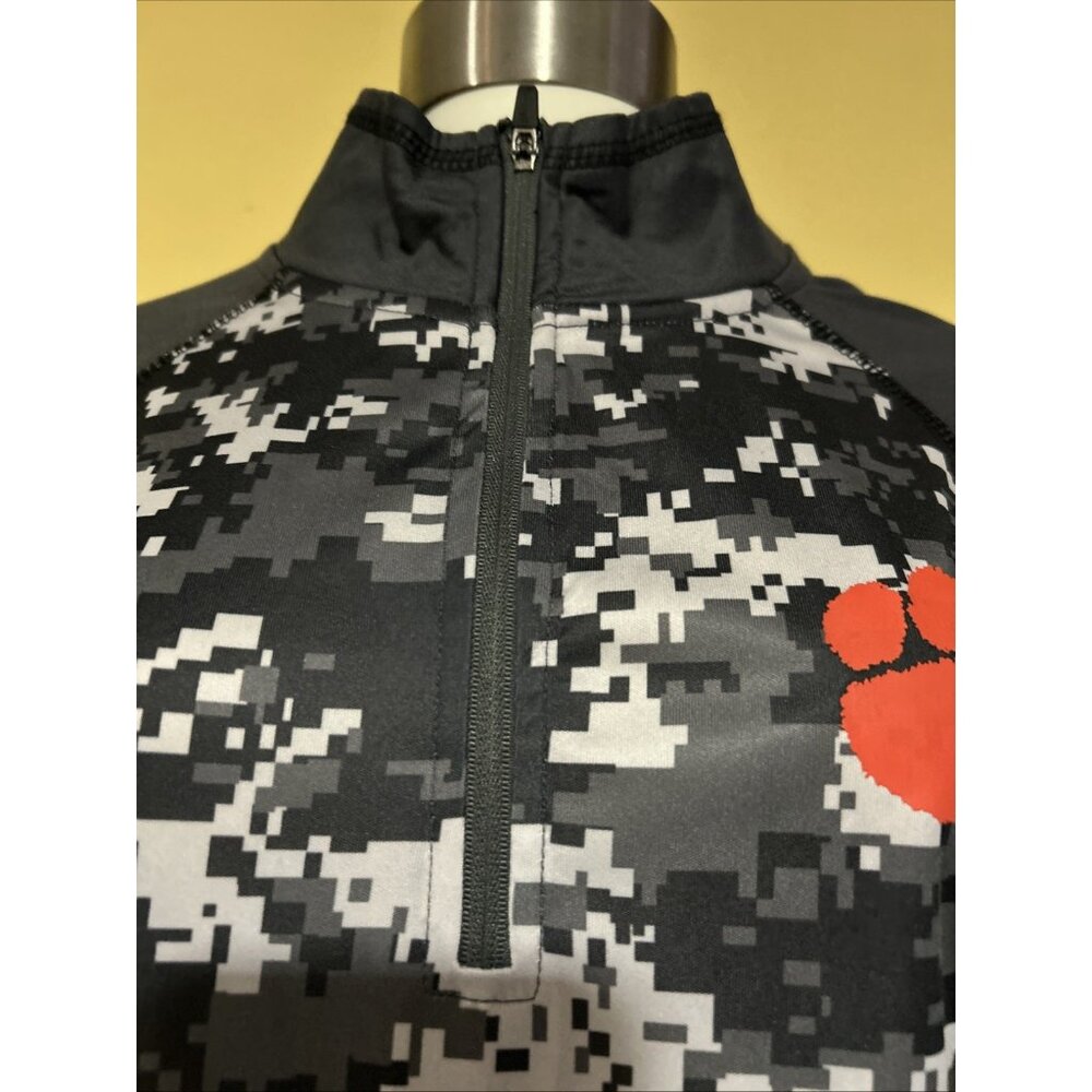 New Clemson Tigers Pullover Womens M Digital Camo  Stretch 1/4 Zip OHT Colosseum - Picture 4 of 9